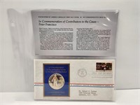 1975 First Day Cover w/ Sterling Silver Proof Meda