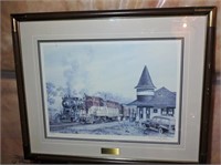 Smithville Train Station Signed & # Print