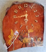 Hand Painted Wood Clock