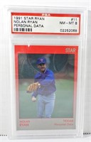 1991 STAR RYAN - NOLAN RYAN PSA 8