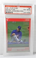 1991 STAR RYAN - NOLAN RYAN PSA 8