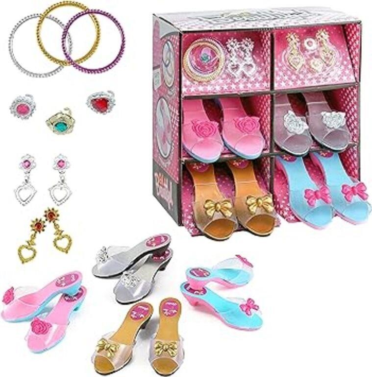 4E's Novelty Princess Dress Up Shoes & Jewelry