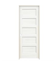 30 in. x 80 in. Conmore White Paint Smooth Solid