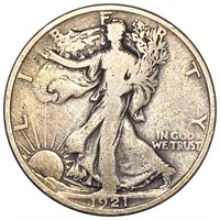 1921 Walking Liberty Half Dollar LIGHTLY CIRC