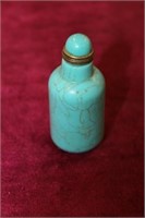 Blue snuff bottle
