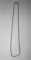 Sterling Twisted Rope Chain Necklace 9.25g