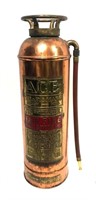 Antique Ace Copper and Brass Fire Extinguisher