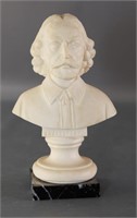 Resin Alabaster Bust of Shakespeare