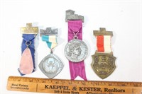 4 Metal German collectors Medals -Volksmarch