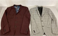 2 Men’s Suit Jackets Size Size 38 & 40