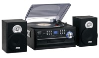 JENSEN 3-Speed Stereo Turntable with CD System,