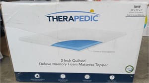 Therapedic premier 3in deluxe memory foam