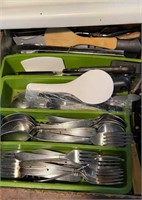 Kitchen drawer FULL of flatware