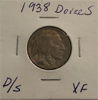 1938-D Over S Buffalo Nickel