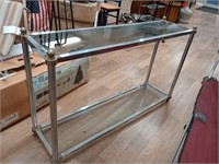 Metal and glass shelf  28 48 12