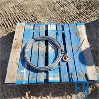 5/16" x 75' Galvanized Cable W/ Slip Hook