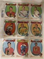 9-1971/72 Hockey cards