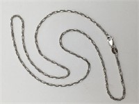 14k Italian White Gold Necklace
