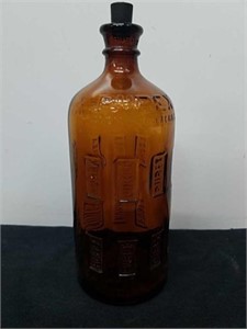Antique Purex Amber bottle with Stopper