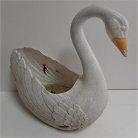 Plastic Swan Planter