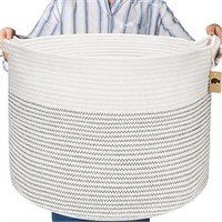 Little Hippo Baskets XXXL Large Cotton Rope 22"x22