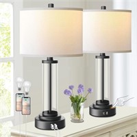 QiMH Table Lamps for Living Room  3 Way Dimmable T