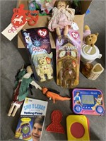 Box of Child's Dolls Toys & More