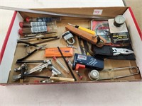 Tool lot - precision tools, saw blade, gauge,