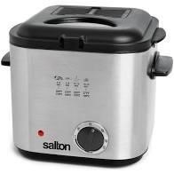"Used", Salton Compact Stainless Steel Fryer,