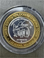 LIMITED EDITION .999 FINE SILVER GAMING TOKEN