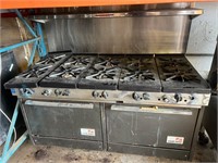 SOUTHBEND 10 BURNER RANGE - (DOUBLE OVEN) WITH