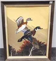 Don Blakney signed oil painting on canvas panel -