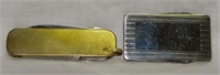 Vtg Pocket Knife & Money Clip Pocket Knife