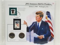 Kennedy Half $1 Dollars & Postal Comm