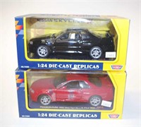 Two Motor Max Nissan Skyline GTR model cars