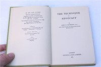 1951 Technique of Advocacy Book