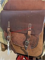 Clover Bar Saddlery Leather Saddle Bags (back