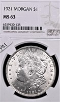 1921 NGC MS63 MORGAN DOLLAR