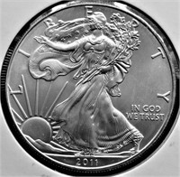 2011 SILVER EAGLE  GEM