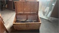 Woven Trunk With Badminton Rackets