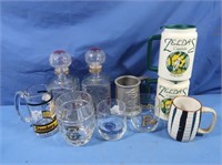 Carafes, Plastic Mugs, Glasses