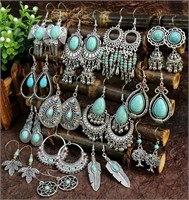Assorted Vintage Turquoise Retro Earring