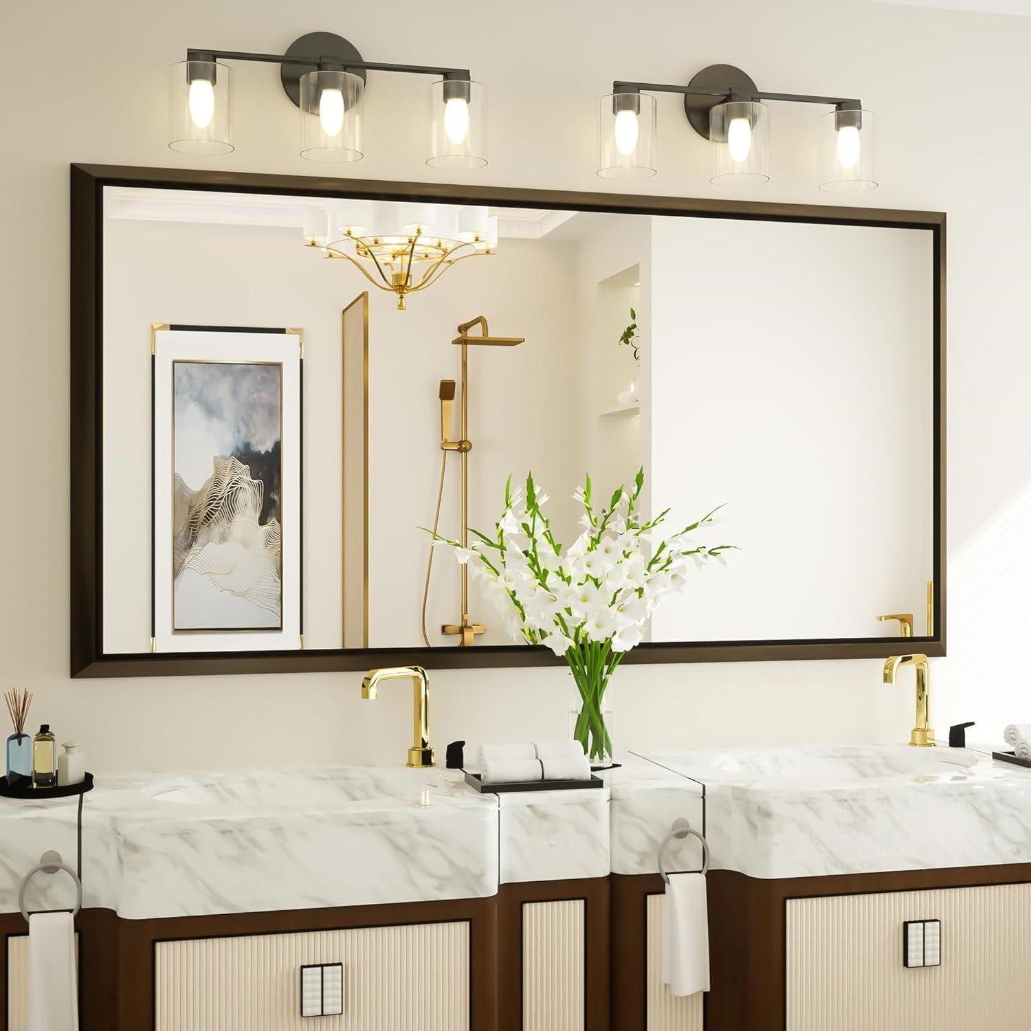 Bronze Bathroom Mirror for Wall