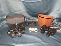 (3) Binoculars w/ Cases