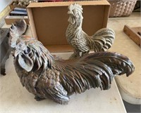 2 Collectible Roosters