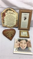 F4) MOTHERS DAY LOT, SIGNS, GRANDPARENTS BOOK