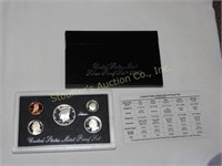 1993 (S) 5 pc. Silver proof coin set w/COA &