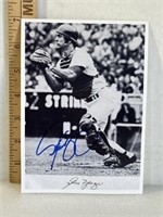 Signed Steve Yeager, Los Angeles Dodgers 5x7