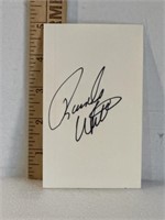 Randy White signature card, Dallas Cowboys Hall