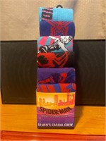 New Spider-Man men’s 6 pairs casual crew socks8-12